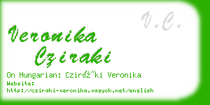 veronika cziraki business card